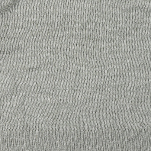 New Look Womens Grey  Acrylic Pullover Sweatshirt Size M  Pullover