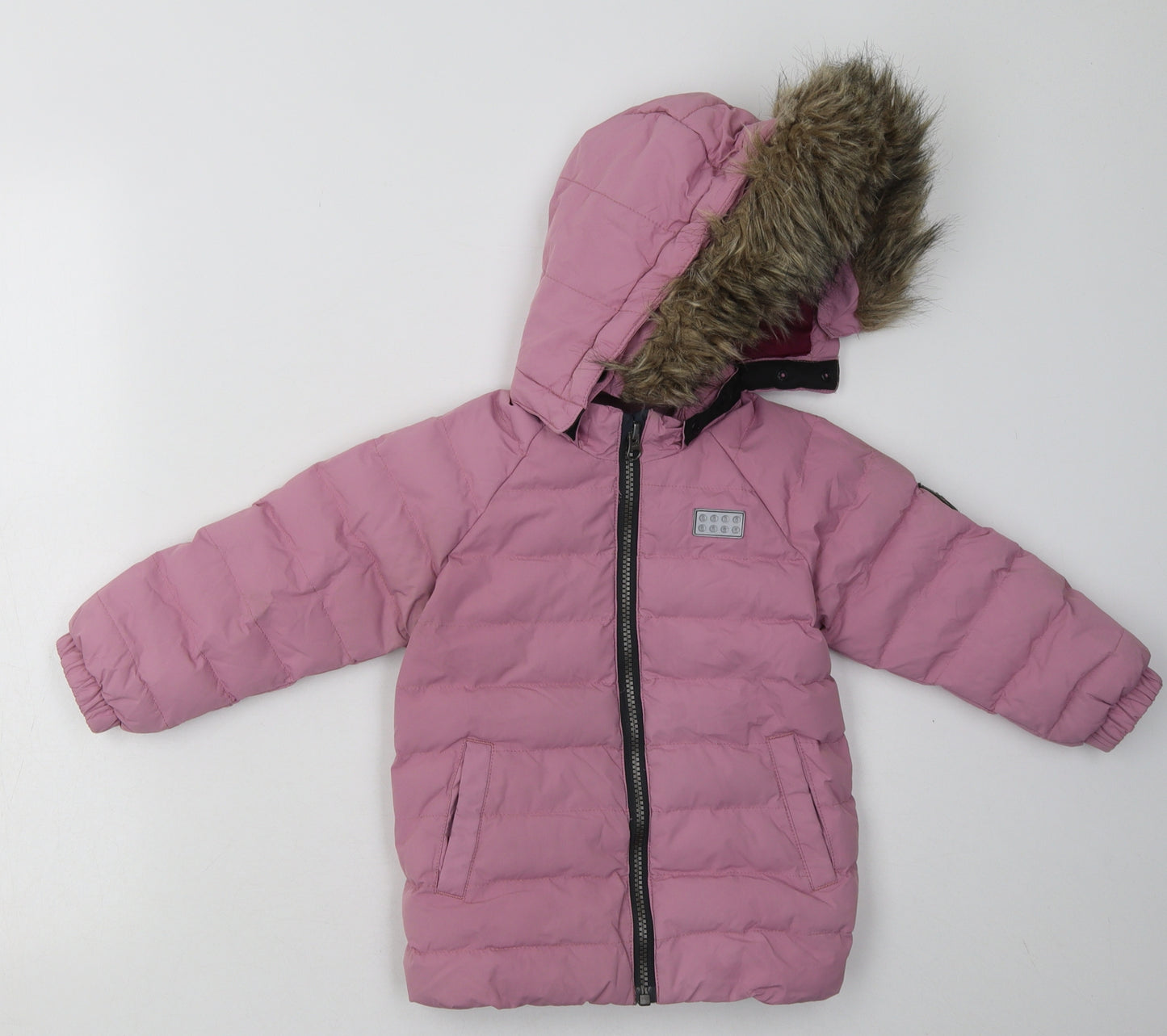 LEGO Girls Pink   Basic Coat Coat Size 18-24 Months   Zip