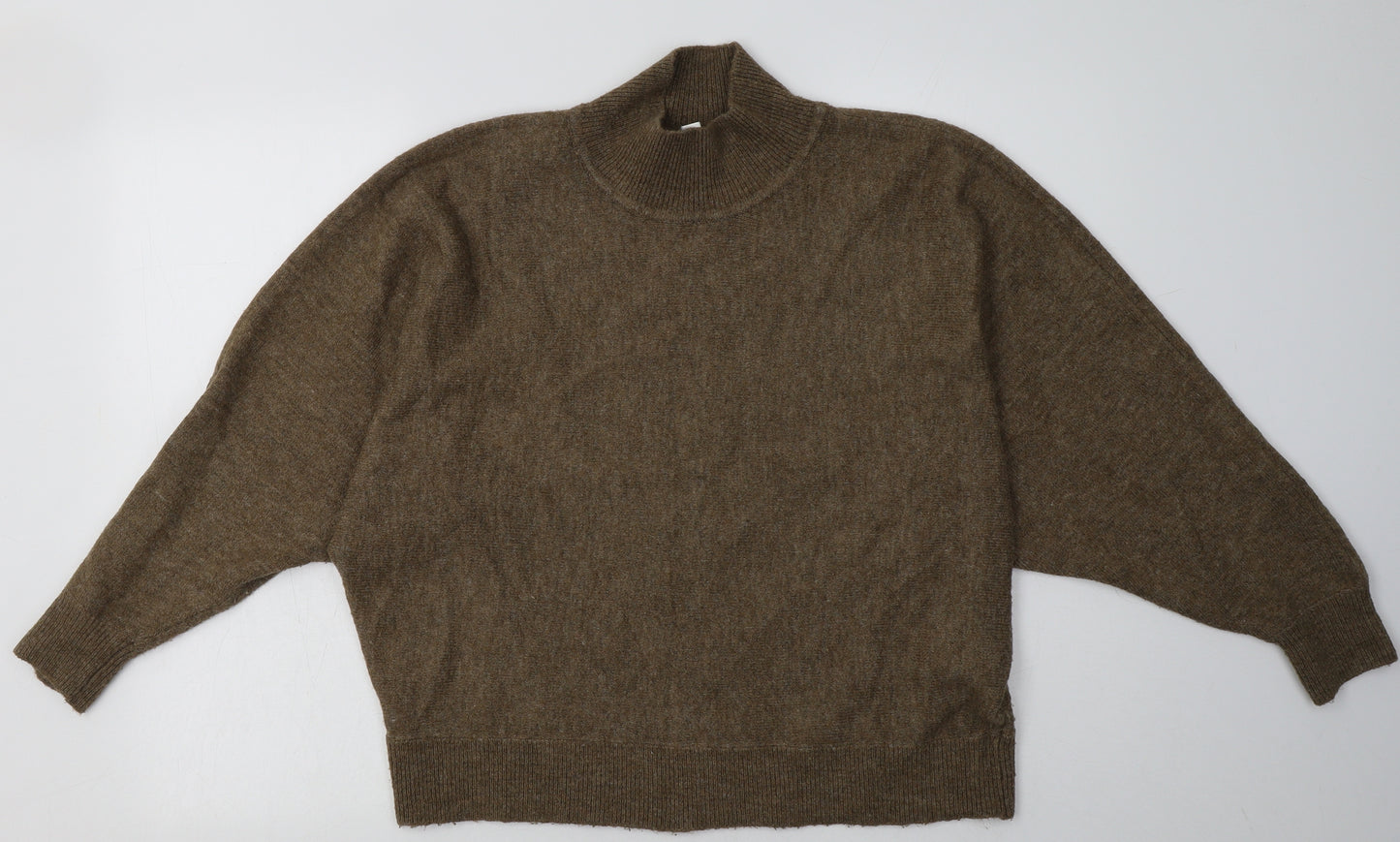 H&M Womens Brown  Acrylic Pullover Sweatshirt Size L  Pullover