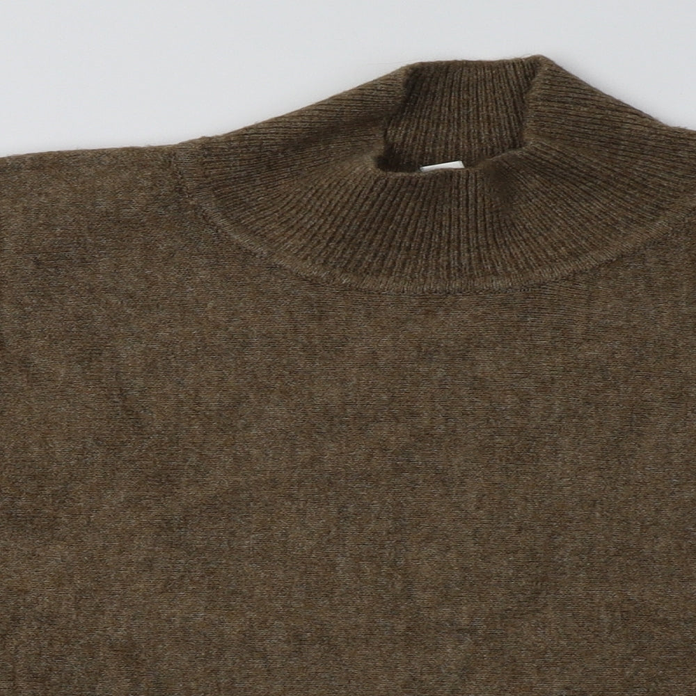 H&M Womens Brown  Acrylic Pullover Sweatshirt Size L  Pullover