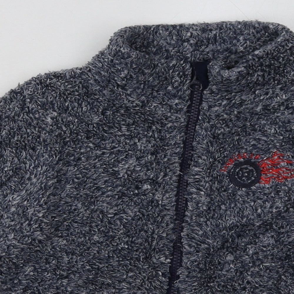 Lupilu Boys Blue  Polyester Full Zip Sweatshirt Size 4-5 Years  Zip