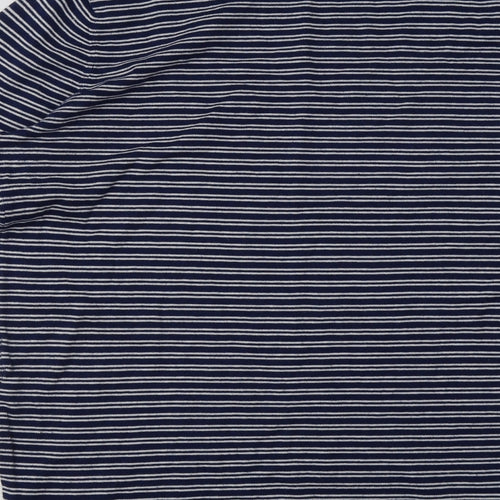 Aspen Womens Blue Striped Cotton Jumper Dress  Size M  Halter Pullover