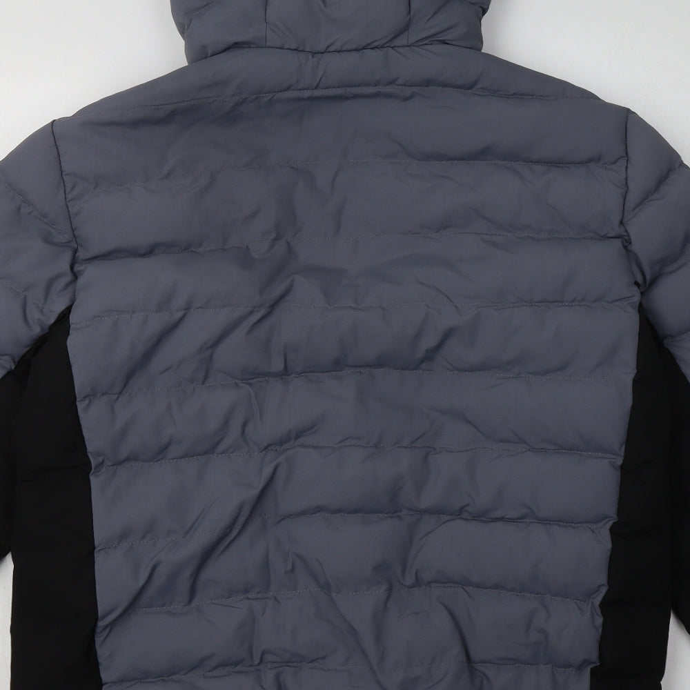 Gym King Mens Grey   Puffer Jacket Jacket Size M  Zip