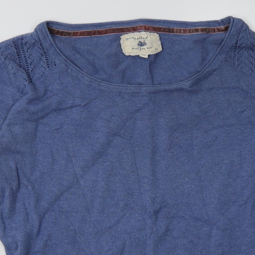 Debenhams Womens Blue  Cotton Pullover Sweatshirt Size 10  Pullover