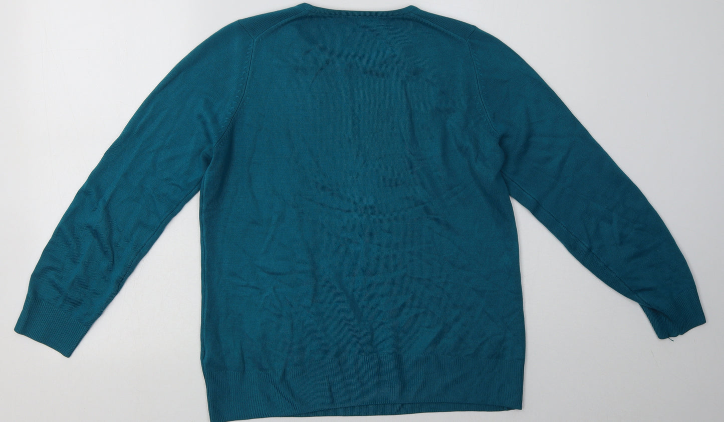 Marks and Spencer Womens Blue  Acrylic Pullover Sweatshirt Size 10  Pullover
