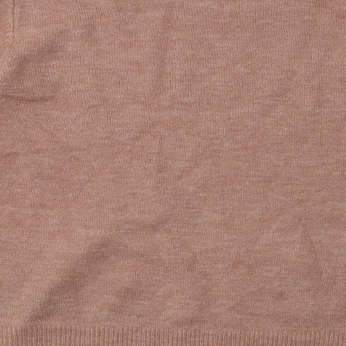 Oasis Womens Pink Geometric Acrylic Pullover Sweatshirt Size M  Pullover - Star Print
