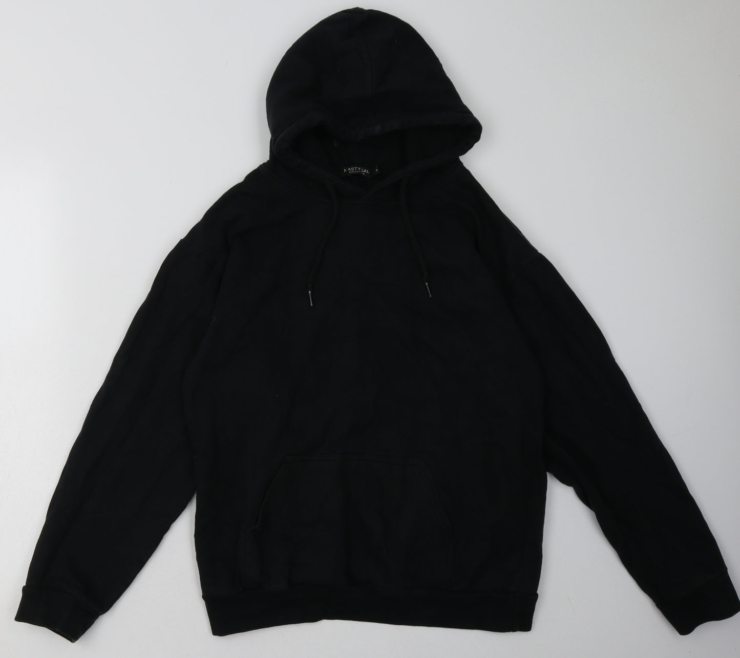 Nasty Gal Womens Black  Cotton Pullover Hoodie Size M  Pullover