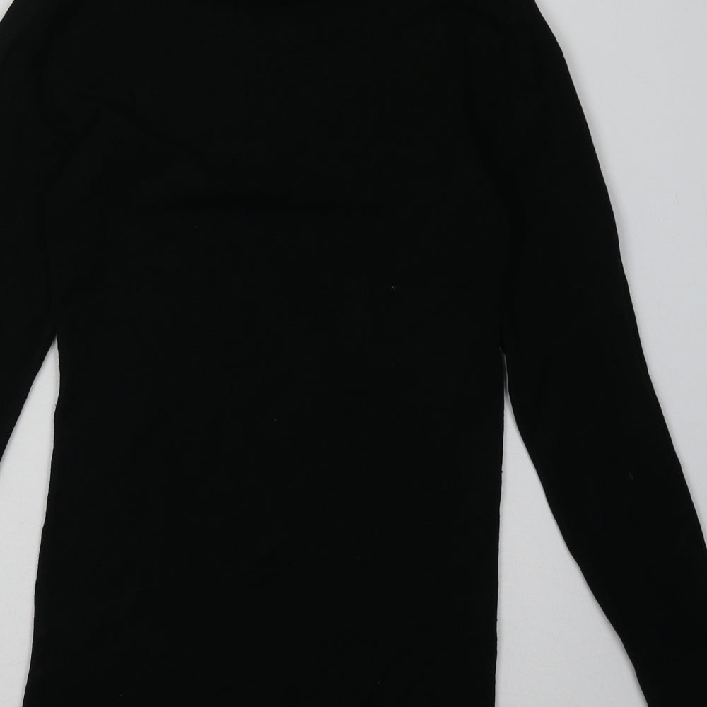 Primark Womens Black  Viscose Pullover Sweatshirt Size 10  Pullover