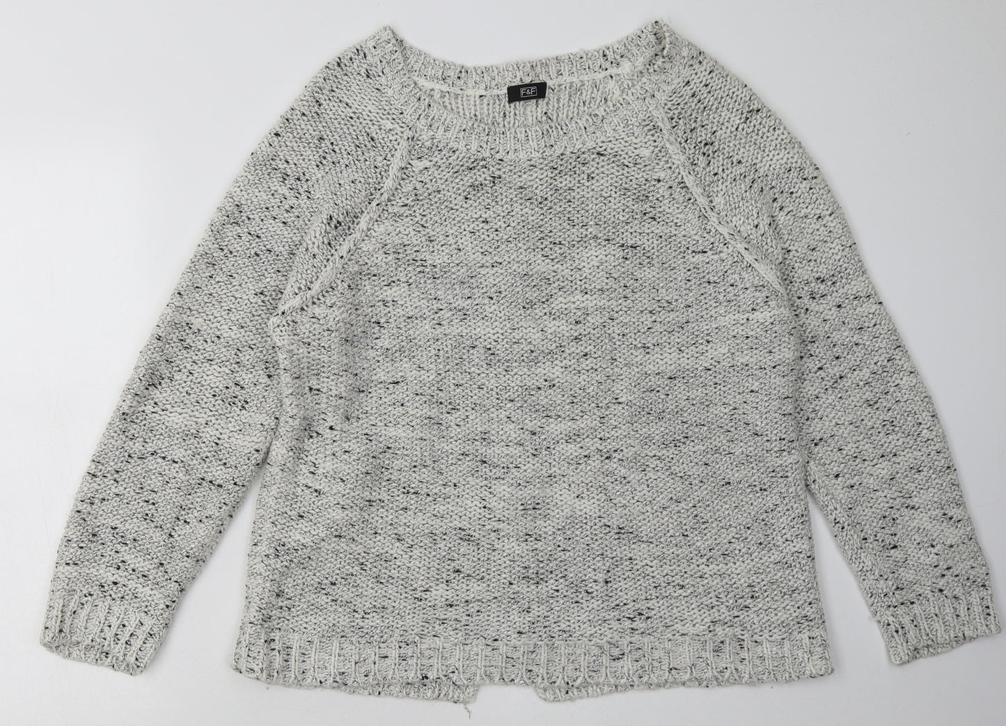 F&F Womens Grey  Acrylic Pullover Sweatshirt Size 20  Pullover
