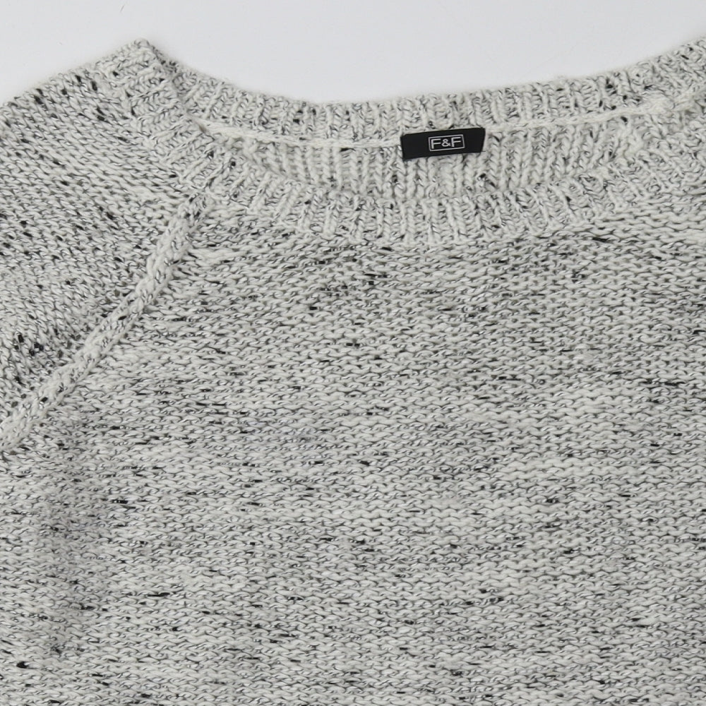 F&F Womens Grey  Acrylic Pullover Sweatshirt Size 20  Pullover