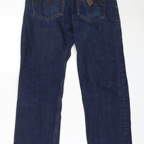 Henri Lloyd Mens Blue  Cotton Straight Jeans Size 30 in L29 in Regular