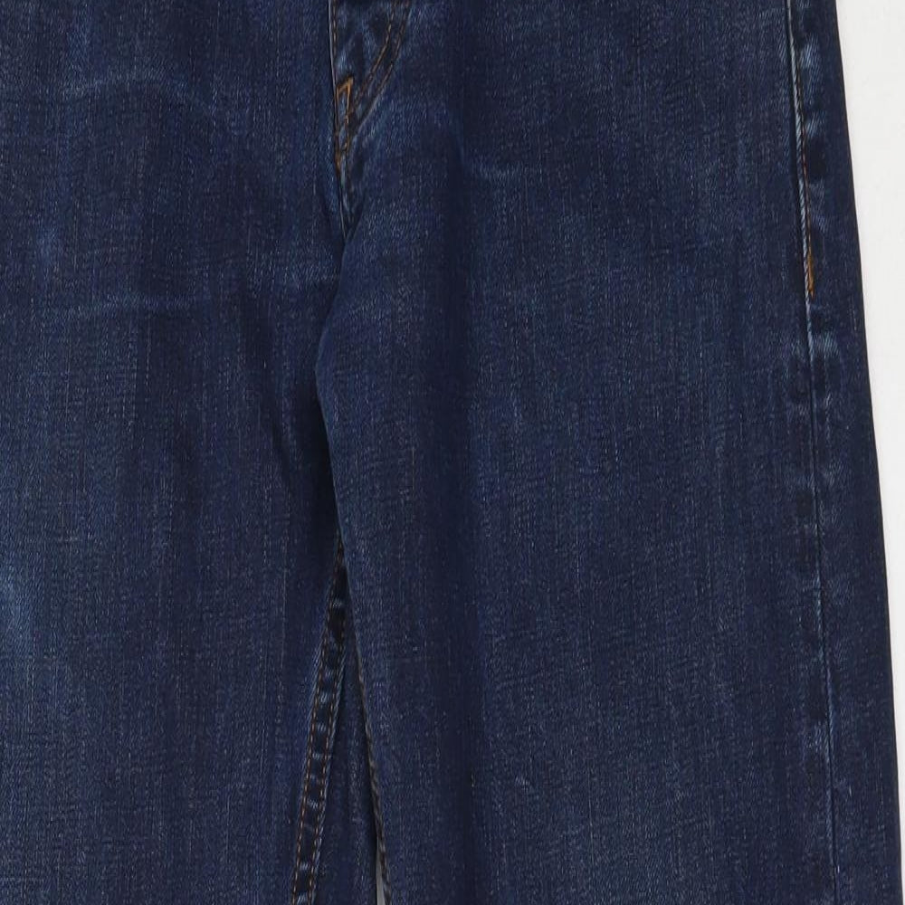 Henri Lloyd Mens Blue  Cotton Straight Jeans Size 30 in L29 in Regular