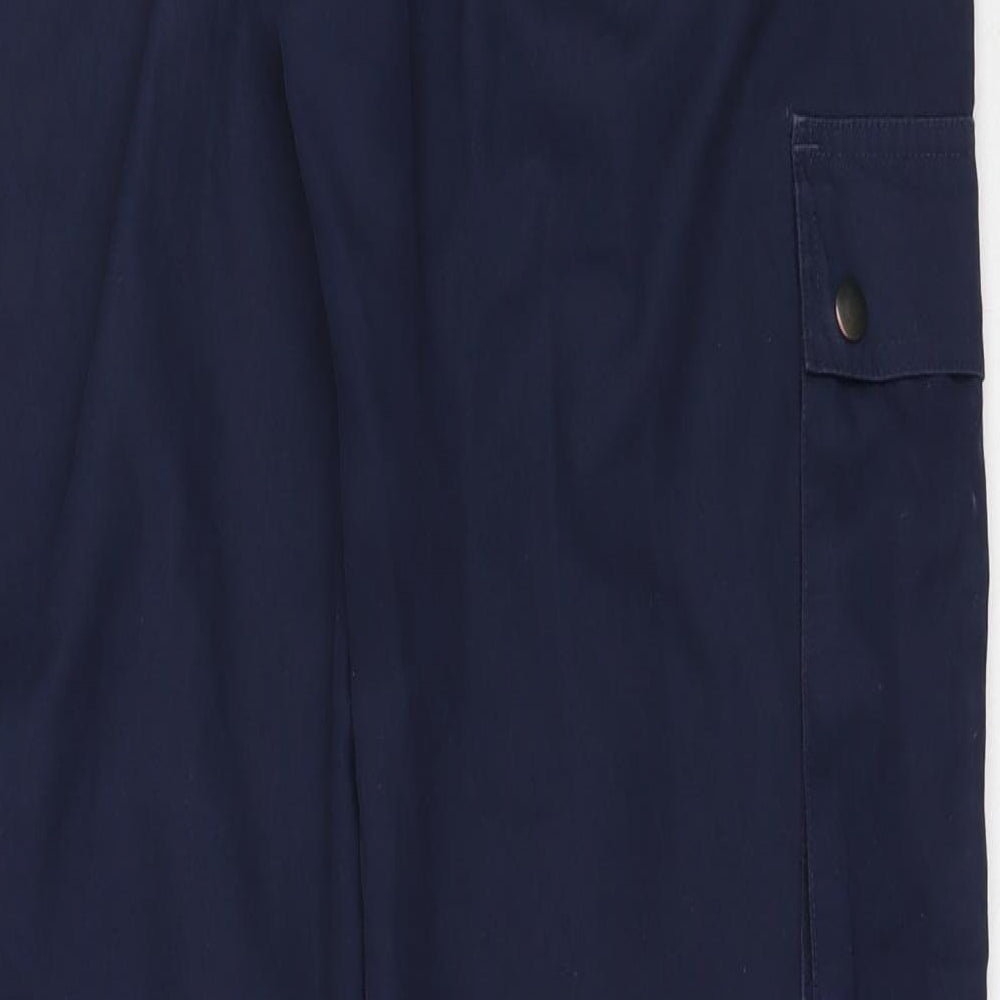 Scouts Womens Blue  Polyester Cargo Trousers Size 12 L31.5 in Regular