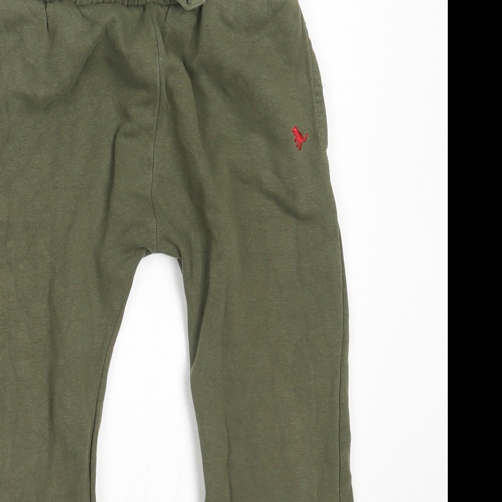 NEXT Boys Green  Cotton Jogger Trousers Size 5-6 Years  Regular