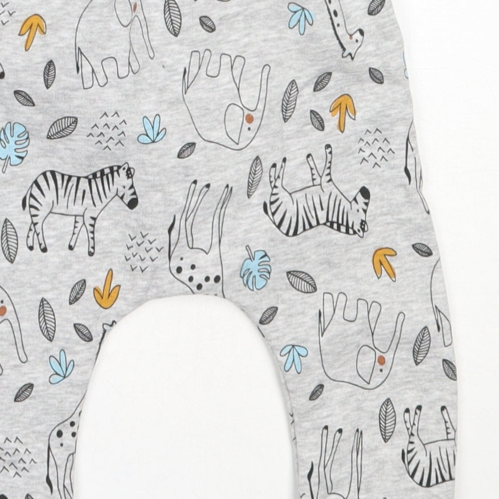 Matalan Boys Grey  Cotton Jogger Trousers Size 6-9 Months