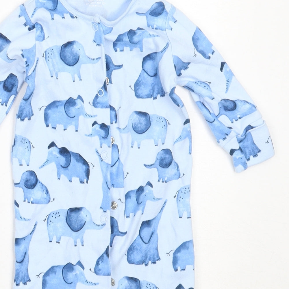 NEXT Boys Blue  Cotton Babygrow One-Piece Size 3-6 Months