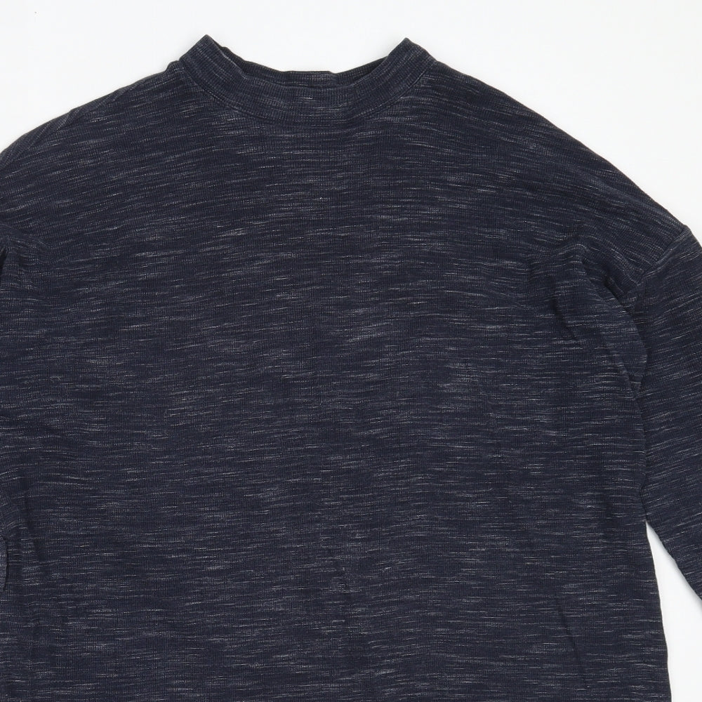 NEXT Womens Blue Round Neck  Cotton Tunic Jumper Size 16