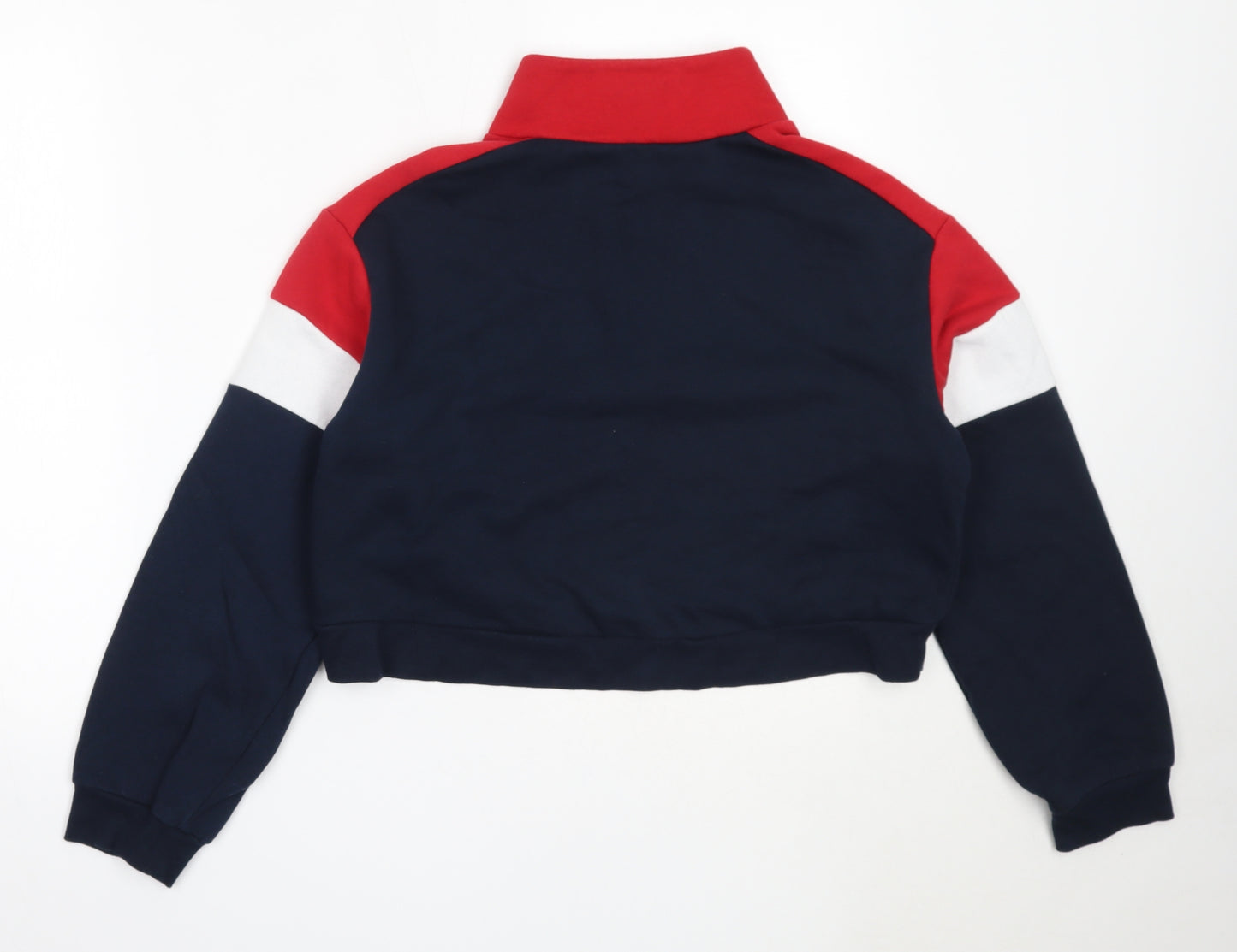 H&M Womens Blue  Cotton Henley Sweatshirt Size S