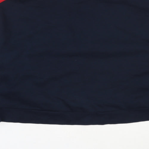 H&M Womens Blue  Cotton Henley Sweatshirt Size S
