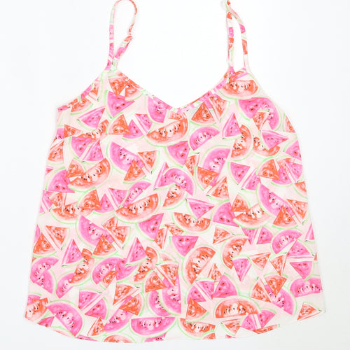 Atmosphere Womens Pink  Polyester Camisole Blouse Size 8 V-Neck