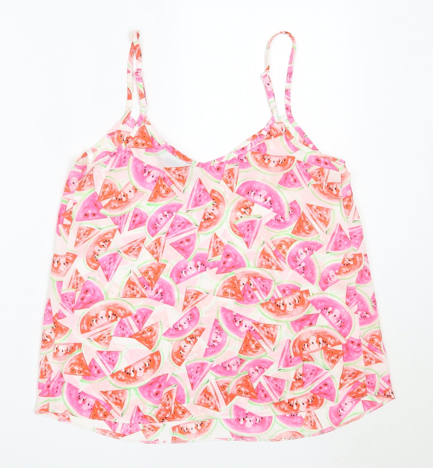 Atmosphere Womens Pink  Polyester Camisole Blouse Size 8 V-Neck
