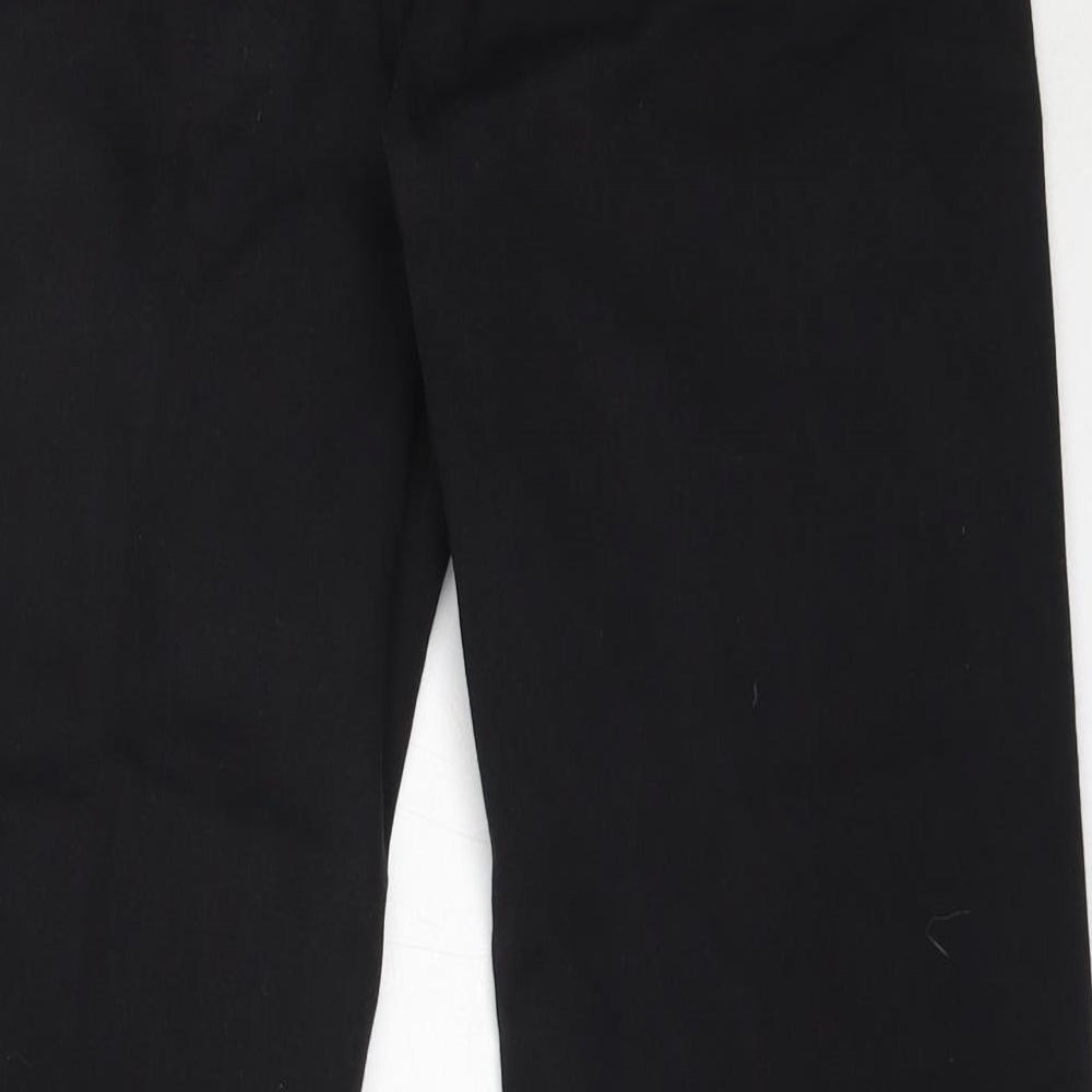 Per Una Womens Black  Cotton Straight Jeans Size 12 L26 in Regular
