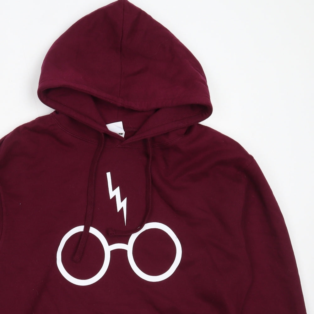 Famona Mens Purple  Cotton Pullover Hoodie Size L   - harry potter