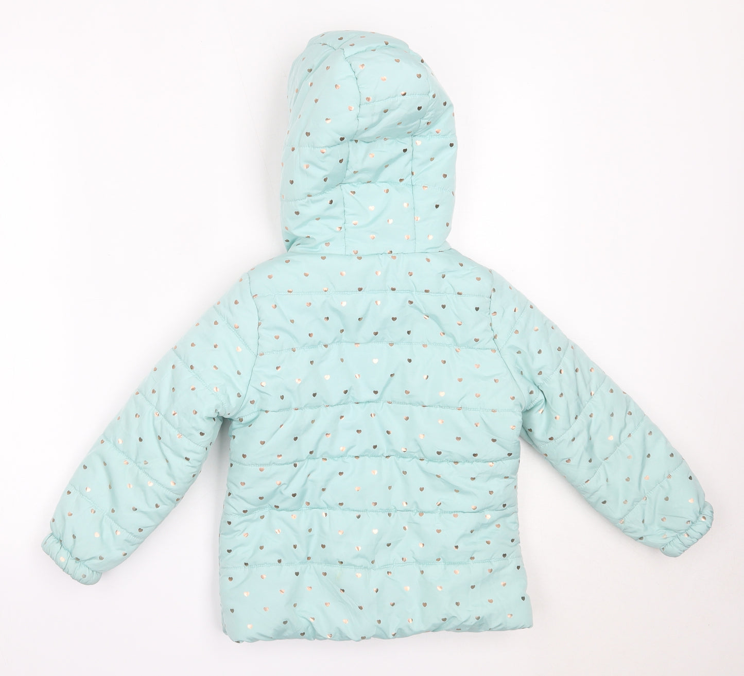 Evie Girls Blue   Puffer Jacket Coat Size 5-6 Years