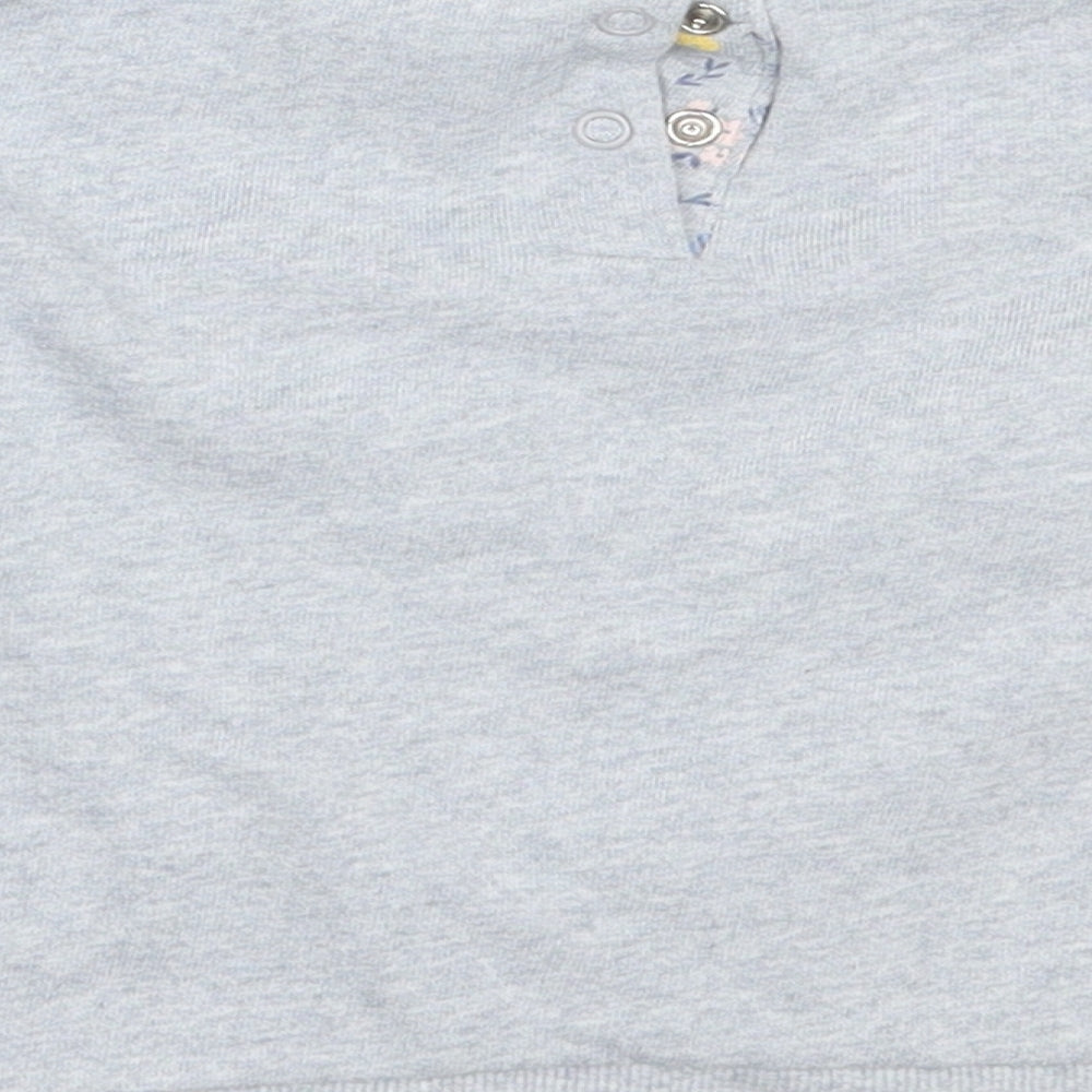 Mothercare Girls Grey  Cotton Pullover Sweatshirt Size 3-4 Years