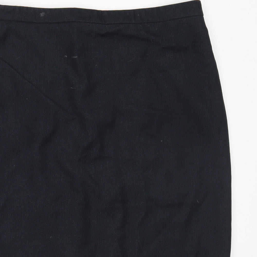 TU Womens Blue  Polyester Straight & Pencil Skirt Size 14
