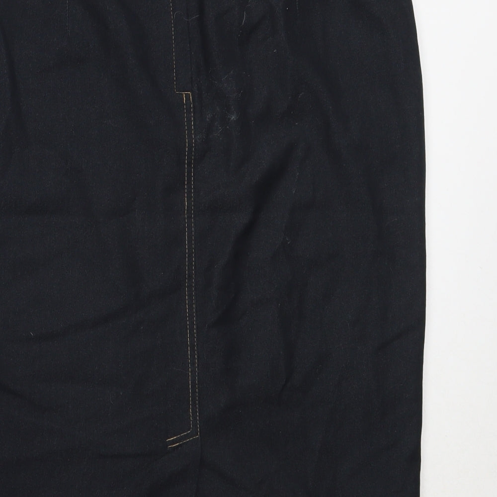 TU Womens Blue  Polyester Straight & Pencil Skirt Size 14