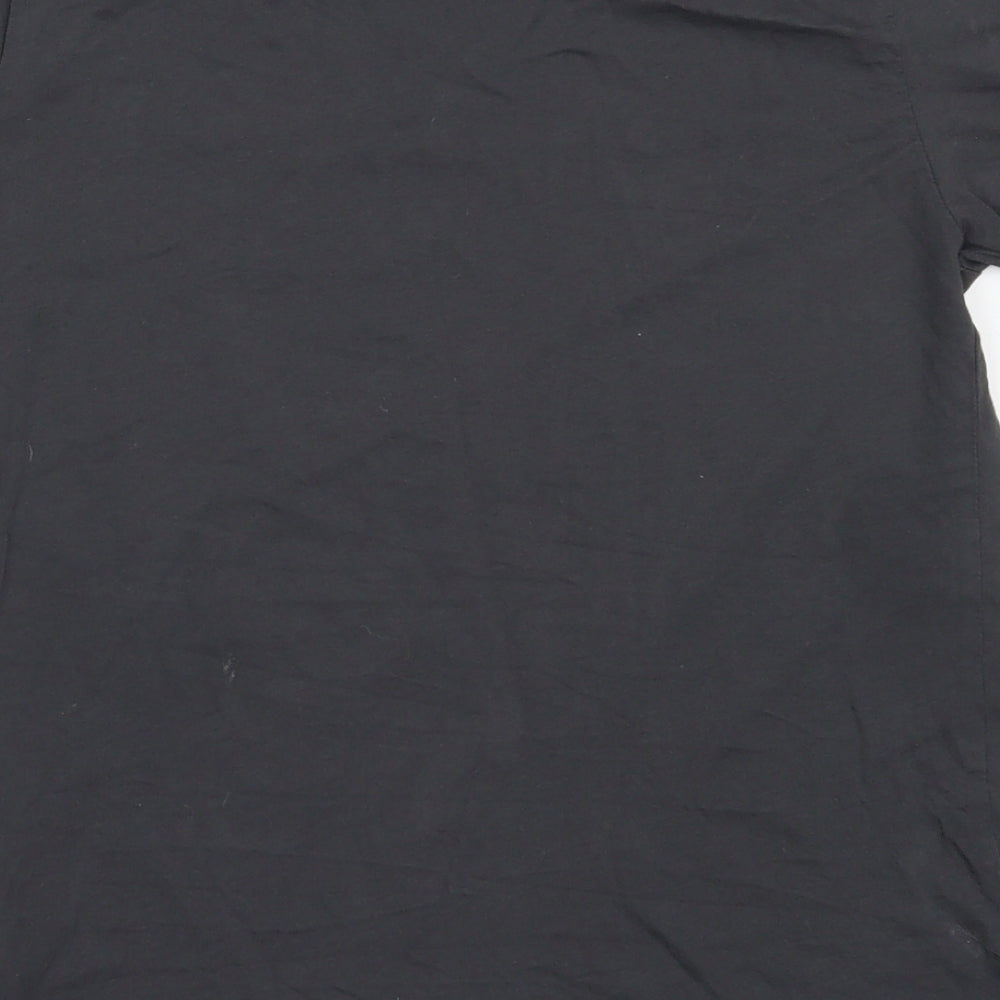 H&M Womens Grey  Cotton Basic T-Shirt Size XS Round Neck