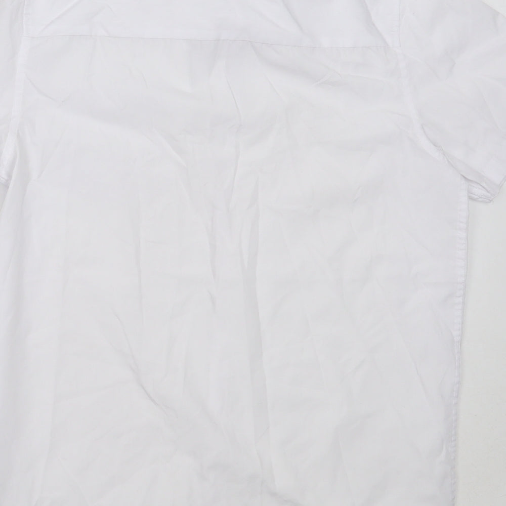 NEXT Boys White  Polyester Basic Button-Up Size 13 Years Collared  - school