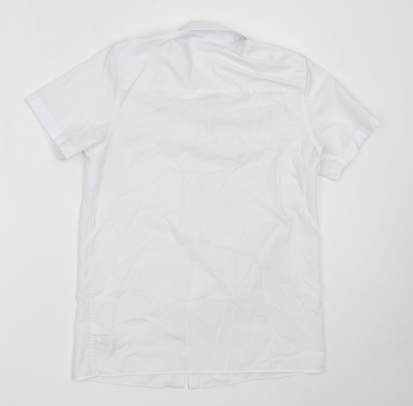 NEXT Boys White  Polyester Basic Button-Up Size 13 Years Collared  - school