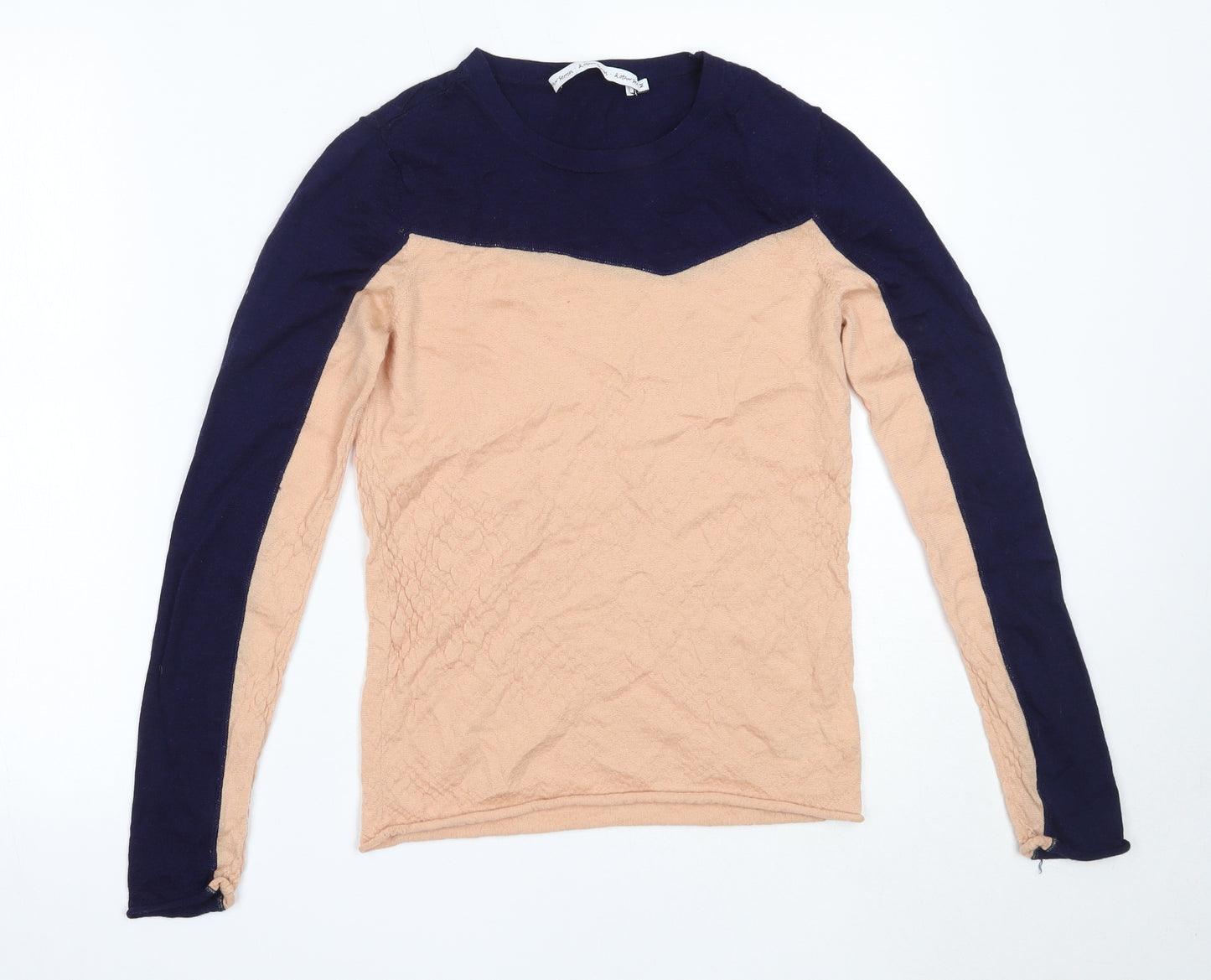 & Other Stories Womens Beige Round Neck  Wool Pullover Jumper Size M