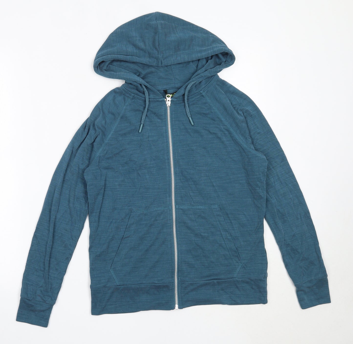 TU Womens Blue  Modal Full Zip Hoodie Size 10