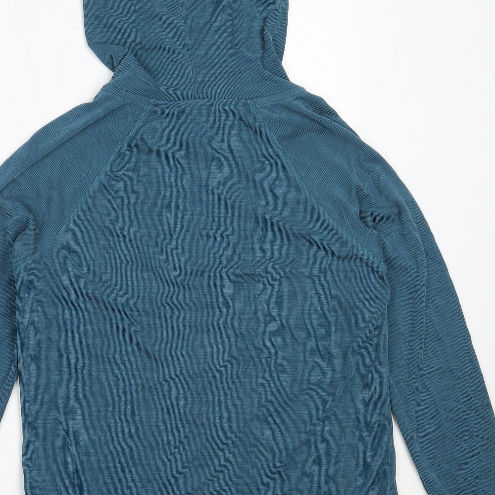 TU Womens Blue  Modal Full Zip Hoodie Size 10