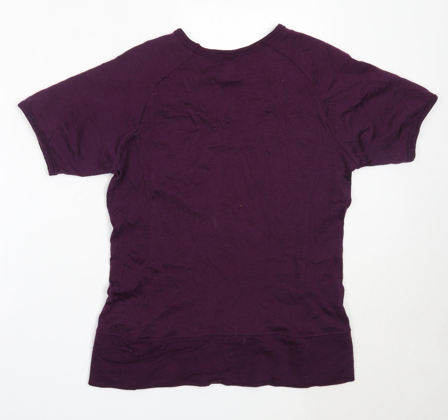 Merrell Womens Purple Round Neck  Acrylic Pullover Jumper Size L