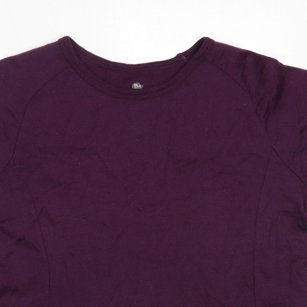 Merrell Womens Purple Round Neck  Acrylic Pullover Jumper Size L