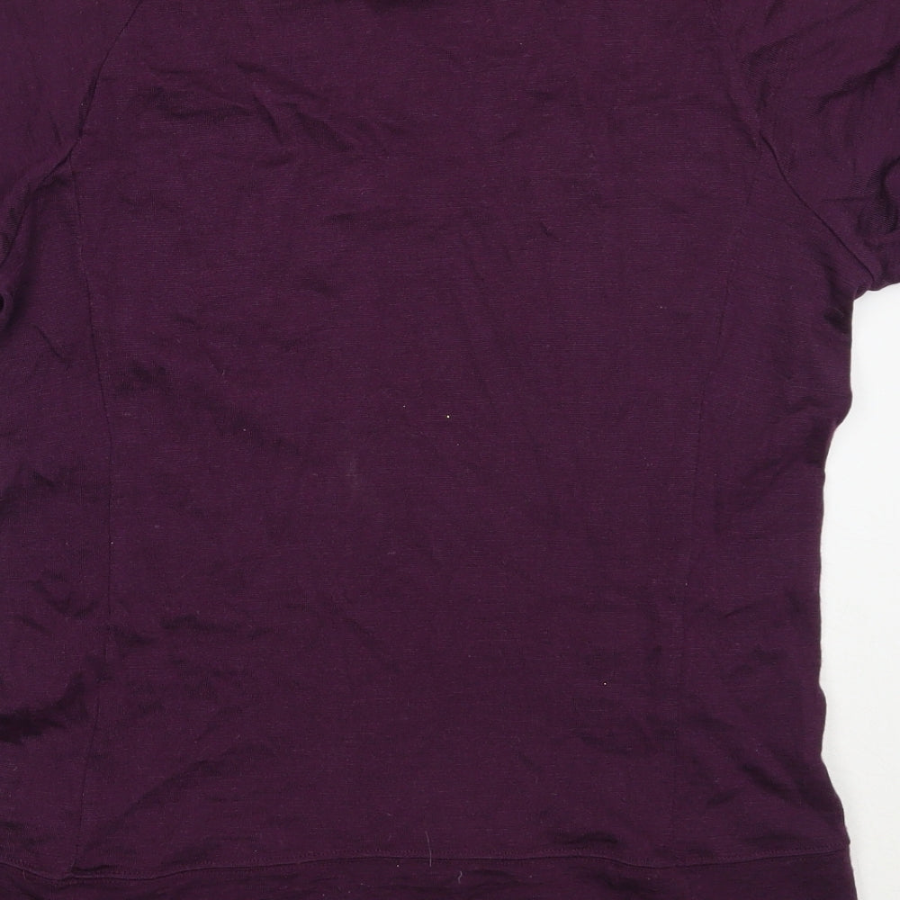 Merrell Womens Purple Round Neck  Acrylic Pullover Jumper Size L