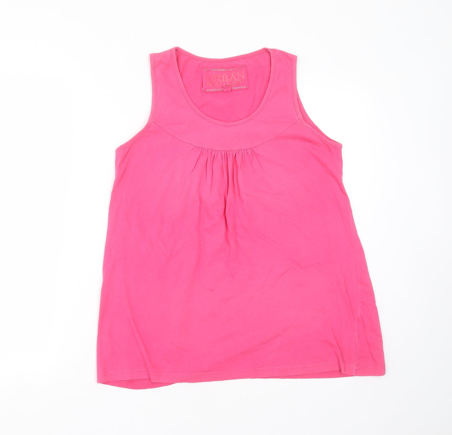 Urban Boutique Womens Pink  Cotton Basic T-Shirt Size 14 Round Neck