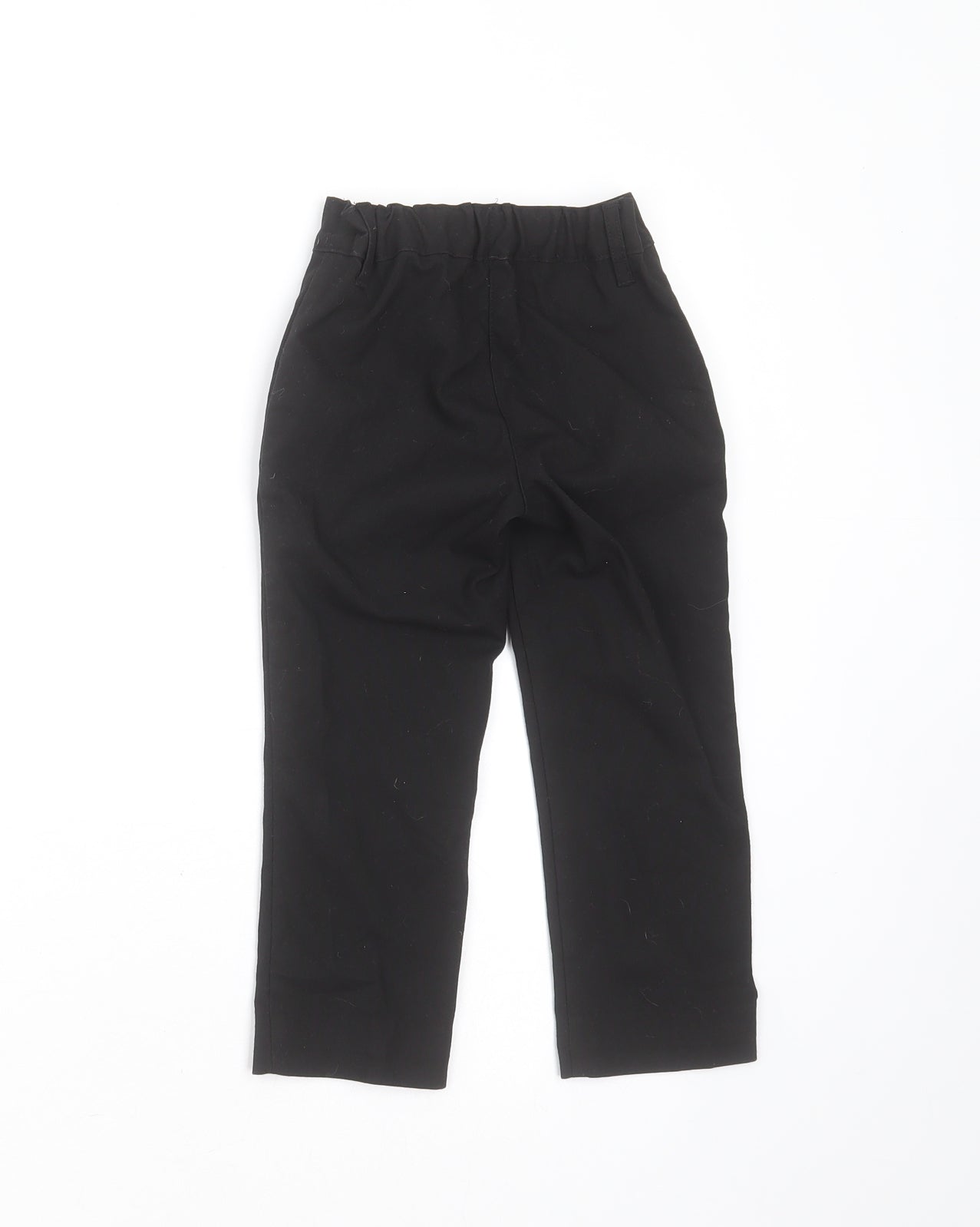 Marks and Spencer Boys Black  Polyester  Trousers Size 2-3 Years  Regular  - school