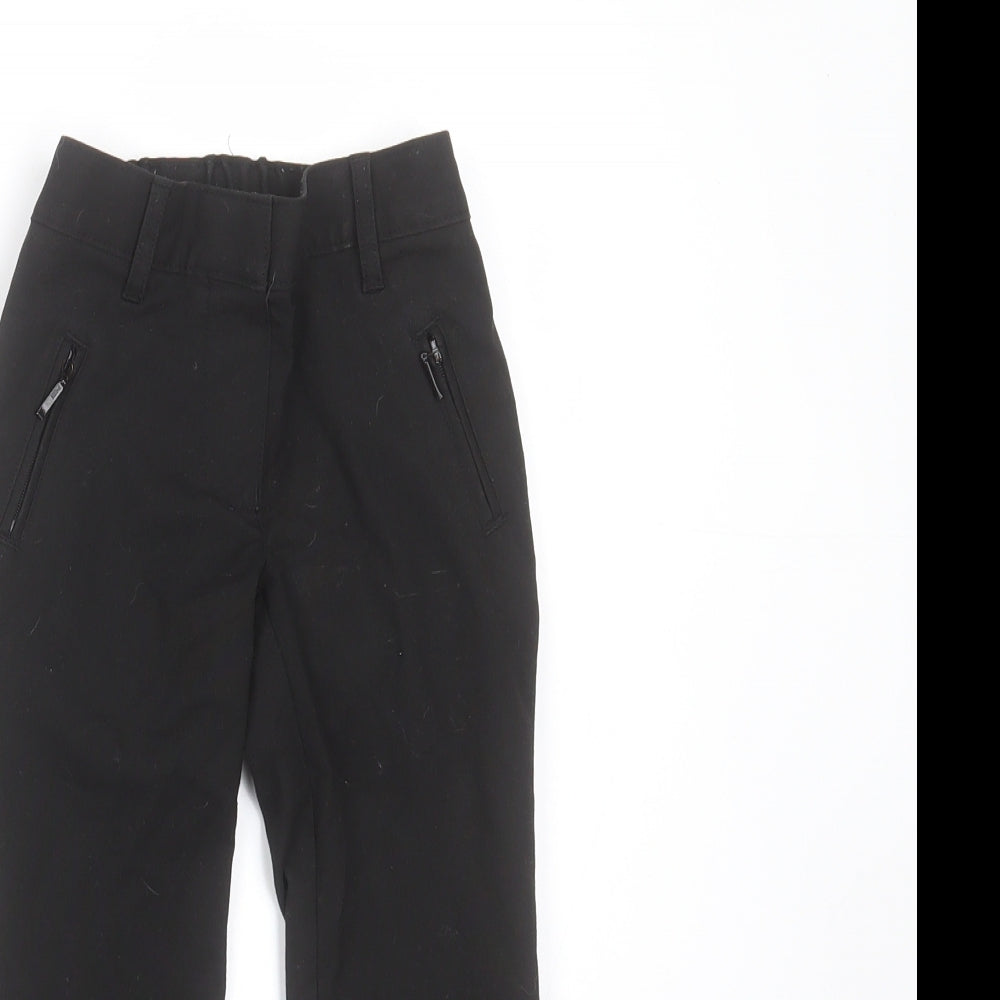 Marks and Spencer Boys Black  Polyester  Trousers Size 2-3 Years  Regular  - school