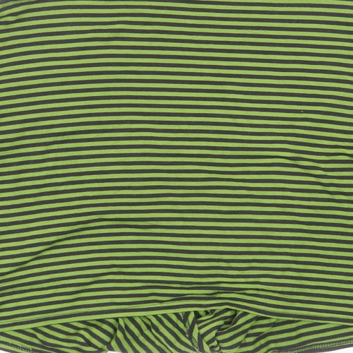 Phase Eight Womens Green V-Neck Striped Viscose Cardigan Jumper Size 14