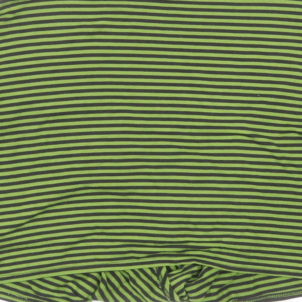 Phase Eight Womens Green V-Neck Striped Viscose Cardigan Jumper Size 14