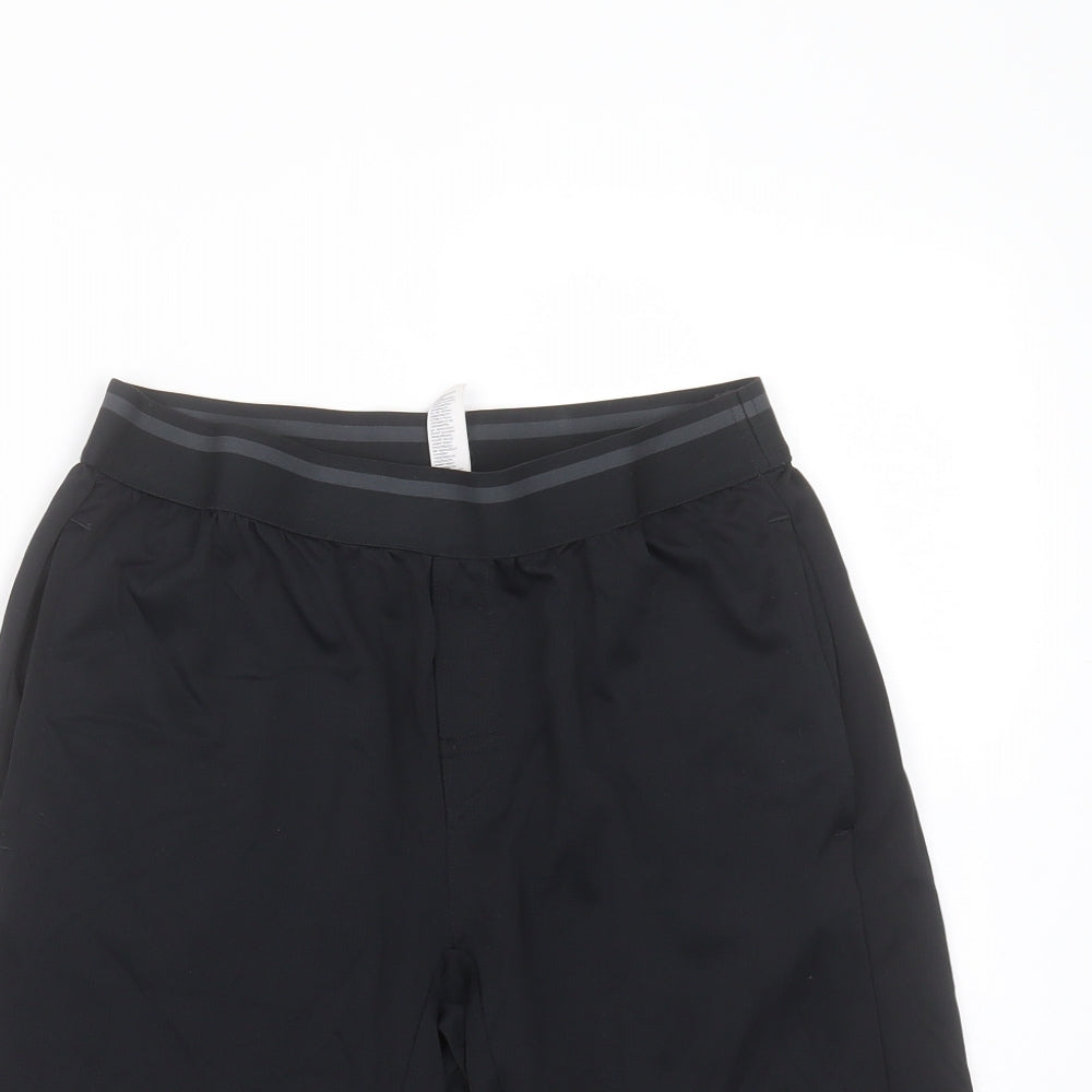 adidas Boys Black  Polyester Bermuda Shorts Size 13-14 Years  Regular  - climachill