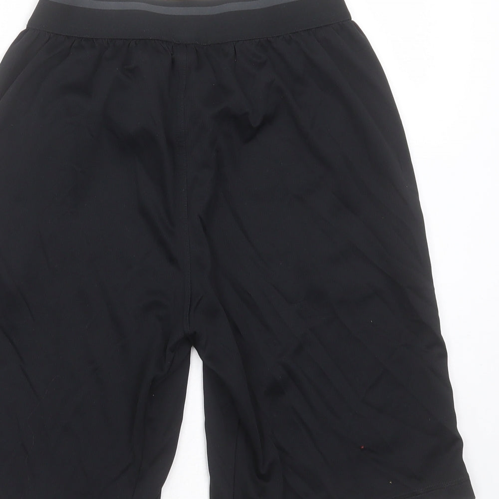 adidas Boys Black  Polyester Bermuda Shorts Size 13-14 Years  Regular  - climachill