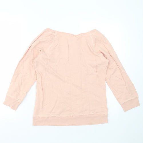 Marks and Spencer Womens Pink  Cotton Pullover Sweatshirt Size 12