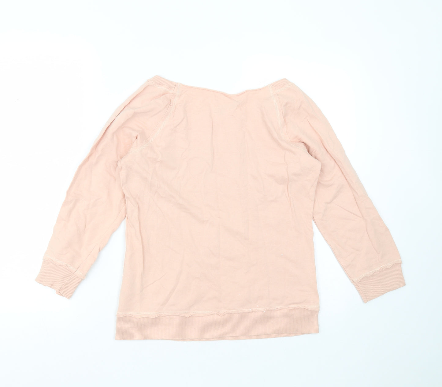 Marks and Spencer Womens Pink  Cotton Pullover Sweatshirt Size 12