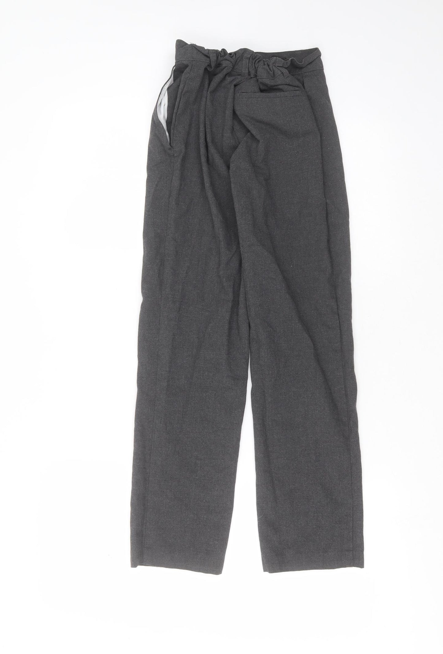 Marks and Spencer Boys Grey  Polyester  Trousers Size 11-12 Years  Regular  - school
